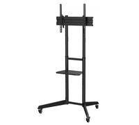 Supporto TV 37"-70" Pro con Ruote Verticale Regolabile Nero 50 Kg LCD/LED/PLASMA