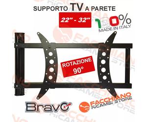 SUPPORTO TV A 90 GRADI AD ANGOLO PARETE PER TV LED LCD DA 22" A 32"