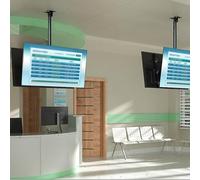 Supporto TV a due facce regolabile, montaggio a parete regolabile in altezza per TV da 60 a 100 pollici, supporto per TV inclinabile, facile installazione a soffitto per Home Theater