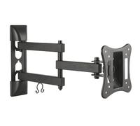 Maclean Supporto da parete TV MC-719 13-27" VESA 50x50/100x100 15 kg Inclinabile -20/+20° 180° Nero