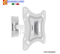 Supporto TV a Muro Con Braccio Grigio 28"- 42" Supporto x Parete Livella Inclusa