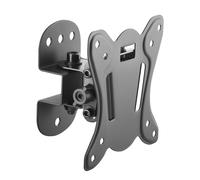 Metronic Supporto a muro TV 451054 - Orientabile per schermi 13-28" Nero