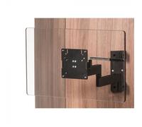 Supporto tv a parete caratec flex cfw304as con 3 punti di rotazione nero