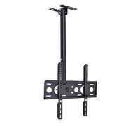 Supporto TV a soffitto girevole a 360° con inclinazione regolabile, staffa da parete per Smart TV, si adatta alla maggior parte dei monitor LCD da 32 e 55 pollici, design robusto per Home Theater e