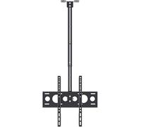Supporto TV a soffitto girevole a 360°, gancio multifunzione regolabile, supporto TV universale, design di sollevamento e inclinazione per un angolo di visione ottimale, installazione a ventosa