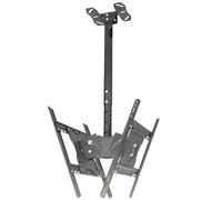 Supporto TV a soffitto inclinabile e Girevole per televisori a Schermo Piatto da 20" a 55" - Supporta Fino a 27 kg - Design telescopico Regolabile per Un Angolo di Vision