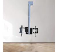 Supporto TV a soffitto motorizzato con telecomando, adatto per TV a schermo LED da 26-70 pollici, VESA max 400 x 400 mm, supporto elettrico per TV a soffitto per l'intrattenimento domestico