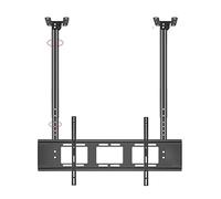 Supporto TV a soffitto regolabile Design a doppia barra Supporto TV inclinabile compatibile con grandi schermi LED Supporto TV a parete per un'esperienza di visione ottimale