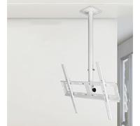 Supporto TV a soffitto regolabile e girevole per TV da 32 55 pollici VESA 400 x 400 mm altezza regolabile inclinazione fissaggio a vite in metallo estensione 2 m massimizza l'esperienza di visione