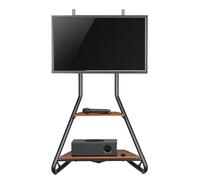 Supporto TV/Angolare Maclean ripiani in legno a due livelli, 40 kg max, 37-75''