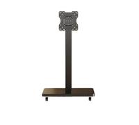 Supporto TV Con Rotelle for Schermi Da 10-43 Pollici, Carrello Mobile Portatile Con Supporto Girevole, Montaggio Ad Angolo, Ruote Universali(Black)