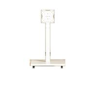 Supporto TV Con Ruote, For Da 10-43 Pollici, PC, Carrello Mobile Portatile Su Supporti Pavimento Universali, For Installazione E Posizionamento(WHITE)