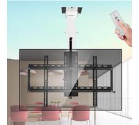 Supporto TV da Parete con Telecomando, Supporto TV motorizzato da soffitto, Supporto TV sospeso, Sollevamento TV Elettrico e impostazione di Memoria, per TV da 32" a 75" e per TV da 26-70 Pollici