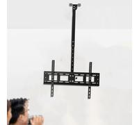 Supporto TV da parete - Supporto TV da soffitto regolabile, supporto TV girevole e inclinabile a 360 gradi, adatto per schermi LED da 40-80 pollici, supporto TV da soffitto ribaltabile di 90°