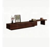 Supporto TV Da Pavimento Con Cassetti,Moderno Mobili Soggiorno,Consolle Multimediale,Mobile TV Espandibile In Stile Moderno Di Metà Secolo,per Soggiorno,Camera Da Letto(Brown,55in/140cm)