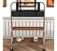 Supporto TV da Pavimento con Ruote Carrello Staffa Porta Mobile Stand,Consolle Multimediale da Parete,Supporto TV da Terra per 32 a 75 Pollici LCD LED Plasma,Max VESA 600x400 mm(02)