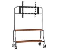 Supporto TV da Pavimento con Ruote Carrello Staffa Porta Mobile Stand,Consolle Multimediale da Parete,Supporto TV da Terra per 32 a 75 Pollici LCD LED Plasma,Max VESA 600x400 mm(01)
