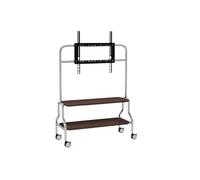 Supporto TV da pavimento in acciaio inossidabile for soggiorno domestico e camera da letto Supporto TV rimovibile da 40-80 pollici con pulegge mobili a 360°(Double layer)