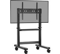 Supporto TV da pavimento per 50 55 60 65 70 75 80 83 85 86 pollici LCD LED Plasma, Porta TV Universale con Ruote Carrello fino a 90kg, Staffa TV Mobile con Max VESA 800x600mm