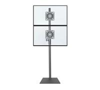 Supporto TV da pavimento regolabile con supporto per schermi LCD LED da 12 pollici da 27 pollici, base girevole, supporta fino a 8 kg, ideale per camera da letto e soggiorno (nero)