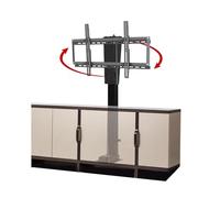 Supporto TV Da Pavimento - Sollevatore TV Elettrico Telescopico, Rotazione Manuale A 360° A Sinistra E A Destra, Adatto A Schermi LED Da 26-70 Pollici, Con Carico 60 Kg/132 Libbre