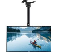 Supporto Tv Da Soffitto Ad Altezza Regolabile, Adatto A Tv Da 23-50 Pollici, Sostiene Schermo Lcd Fino A 50 Kg, Supporto Tv Ribaltabile A 30°(0.9m)