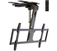 Supporto TV da Soffitto Motorizzato Ribaltabile - Supporto TV Elettrico Flip Down 37-86 Pollici con Telecomando, Portata Max 45 kg, VESA fino a 800x400 mm, Nero