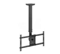 Supporto TV da soffitto regolabile in altezza, orientabile a 360°, supporto telescopico per schermo piatto da 40 a 65 pollici, supporta fino a 45,4 kg, VESA max 600 x 400 mm