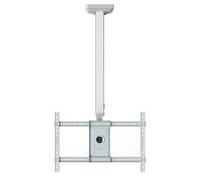 Supporto TV da soffitto regolabile in altezza, orientabile a 360°, supporto telescopico per schermo piatto da 40 a 65 pollici, supporta fino a 45,4 kg, VESA max 600 x 400 mm