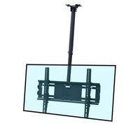 Supporto TV da soffitto regolabile, inclinabile e girevole per TV da 32 a 65 pollici, supporto universale da soffitto per schermi piatti, design salvaspazio, facile installazione