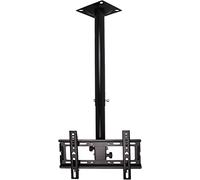 Supporto TV da soffitto regolabile per schermi al plasma da 1435", può contenere fino a 200 x 200 mm, altezza regolabile 0,51,5 m, staffa di montaggio ideale per palo TV.