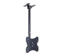 Supporto TV da soffitto regolabile per TV da 12-32 pollici, supporto inclinabile e girevole, supporta fino a 29,9 kg, VESA 200 x 200, perfetto per installazione a parete o murale