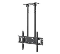 Supporto TV da soffitto regolabile, staffa da parete per TV da 40-85 pollici, supporto TV inclinabile con doppio polo, supporto resistente per un'esperienza visiva ottimale, facile installazione