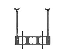 Supporto TV da soffitto regolabile, staffa TV inclinabile a doppia barra per schermi LED da 75-100 pollici, VESA 900 x 600 mm, resistente, facile installazione, perfetto per Home Theater.