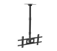 Supporto TV da soffitto regolabile - Staffa TV inclinabile con rotazione di 360°, supporto da parete per TV, supporto si adatta alla maggior parte dei monitor LCD da 32 a 55 pollici, con carico di 110