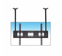 Supporto TV da soffitto - Supporto TV da parete, per TV da 32-100 pollici, supporto per schermi LED a doppio palo di grandi dimensioni, sollevatore TV telescopico, staffa di montaggio TV da parete a