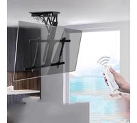 Supporto Tv Da Soffitto - Supporto Tv Motorizzato, Supporto Tv Da Parete A Scomparsa, Con Sollevamento Automatico, Ribaltamento 0-85°, Adatto Per Schermi Da 32-70 Pollici, Regolazione Del Livello Di 2