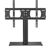 Supporto Tv Da Tavolo Per Montaggio A Parete Per Tv, Supporto Per Supporto Tv Regolabile In Altezza, Base In Vetro Temperato Con Guarnizione Antideflagrante, Base Per Tv Da Tavolo