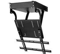 Supporto TV elettrico,supporto TV da soffitto regolabile elettrico con telecomando,grande staffa di sospensione motorizzata ribaltabile,ribaltabile a 90°, fino a 80kg(56-75in)