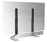 Supporto TV ERARD 035300 Piede Universale Acciaio 5mm per Schermi 20-50 con Supporto Soundbar Argento/Nero - Nouvo