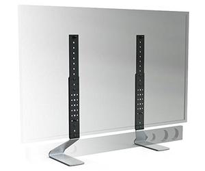 Supporto TV ERARD 035300 Piede Universale Acciaio 5mm per Schermi 20-50 con Supporto Soundbar Argento/Nero - Nouvo