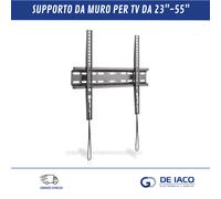 Supporto TV Fisso 55" Max 35 Kg VESA 400x400 ELB-2355/FIX GBS Elettronica