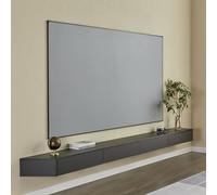 Supporto TV galleggiante, mensola TV a parete con cassetti portaoggetti, console multimediale per casa, soggiorno, ufficio