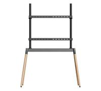 Supporto TV Gembird TVS-86F-01-BK Design Elegante Nero Legno 55-86" 40kg