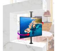 Supporto TV girevole a 360 gradi, montaggio a pavimento LCD, base in acciaio inox per schermi da 32 a 55 pollici