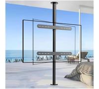 Supporto TV girevole regolabile - Rotazione di 360 gradi per una visione ottimale, si adatta alla maggior parte degli schermi LED LCD, ideale per l'installazione a soffitto, pavimento, parete armadio