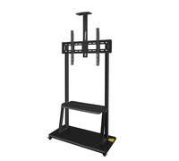 Link Supporto Tv Grande Formato 42-100" Max Vesa 600x900 Con Ripiano Per Disposi