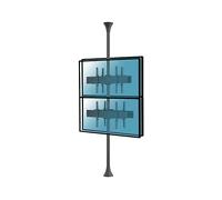 Kimex Supporto da pavimento a soffitto per 4 TV 32"-75" VESA 400x400 Max. 30Kg