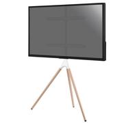 Supporto TV Kimex con cavalletto per schermi 45"-65" Bianco/Faggio