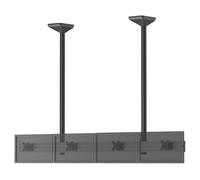 Supporto TV KIMEX Supporto a soffitto per Menu board per 4 schermi 32" - Altezza 150 cm da 32 " a 32 ", portata max 26 kg, VESA max 75x75, 100x100
